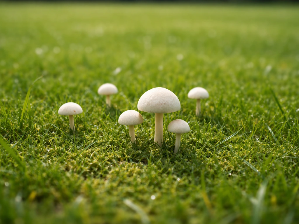 Champignon blanc dans la pelouse : identifier et traiter