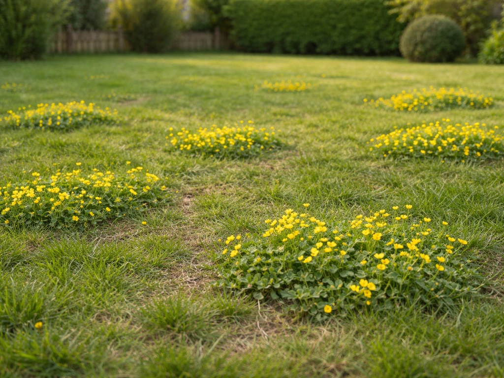 Fleur jaune envahissante dans la pelouse : que faire maintenant