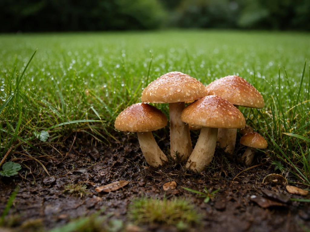 Champignons dans la pelouse : causes et quoi faire aujourd’hui